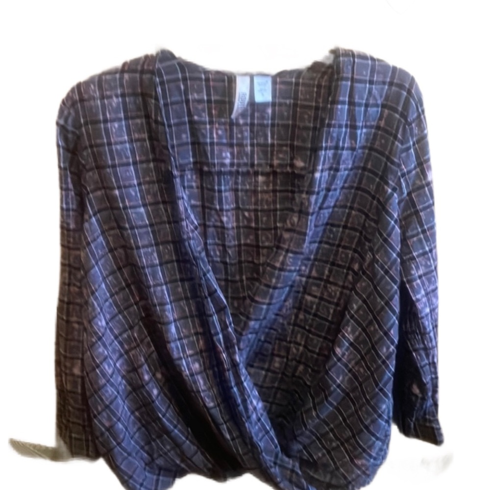 Route 66 gray and black boho too size xl